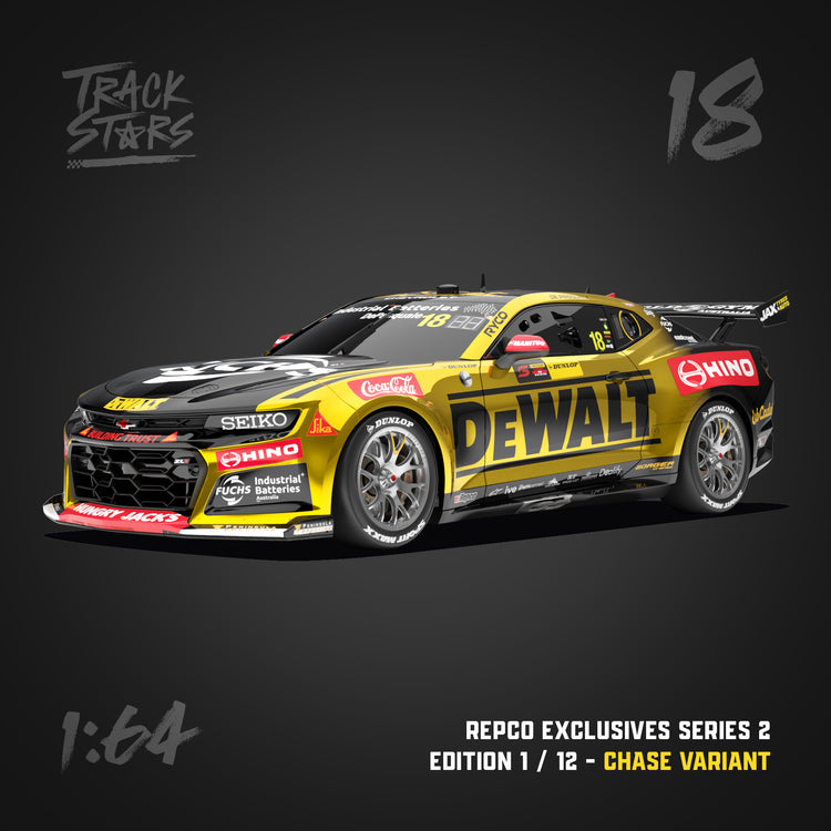 1:64 DEWALT Racing #18 Chevrolet Camaro ZL1 Supercar - 2026 Sydney 500 Race Winner - Anton De Pasquale