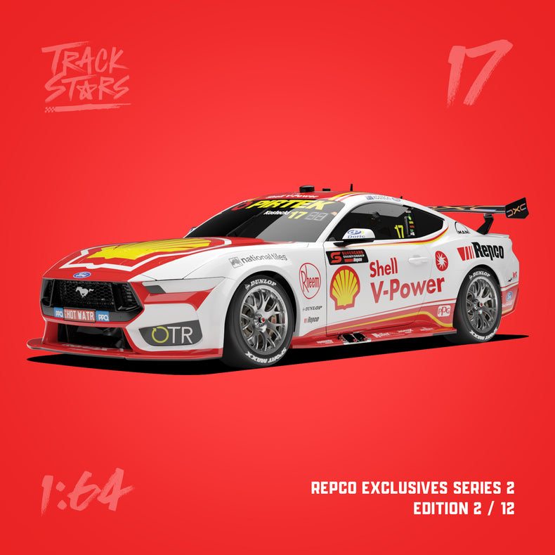 1:64 Shell V-Power Racing Team #17 Ford Mustang GT Supercar - 2026 Larry Perkins Trophy Winner - Brodie Kostecki