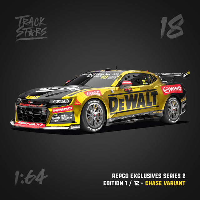 1:64 DEWALT Racing #18 Chevrolet Camaro ZL1 Supercar - 2026 Sydney 500 Race Winner - Anton De Pasquale